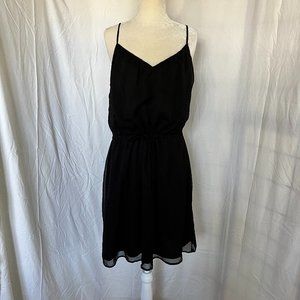 3/$30 Old Navy black chiffon dress, XL